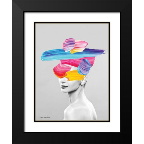 Beauty in Colors Black Modern Wood Framed Art Print with Double Matting by Seven Trees Design