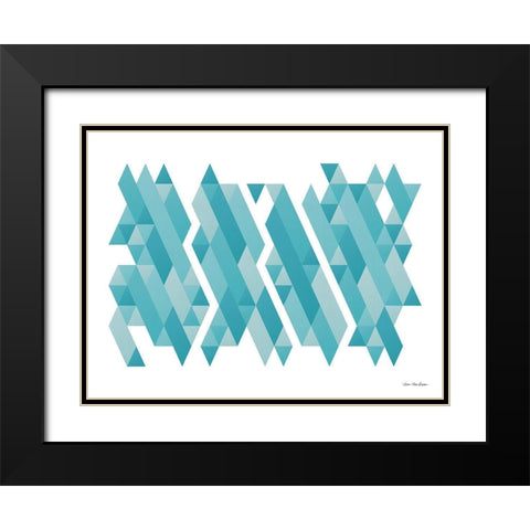 Pieces of Mountains Black Modern Wood Framed Art Print with Double Matting by Seven Trees Design