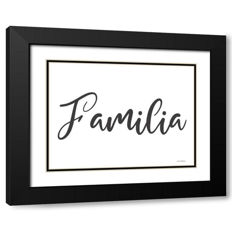 Spanish Family Black Modern Wood Framed Art Print with Double Matting by Stellar Design Studio