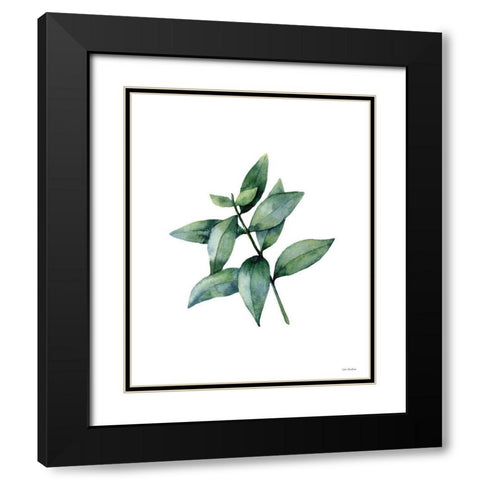 Eucalyptus IV Black Modern Wood Framed Art Print with Double Matting by Seven Trees Design