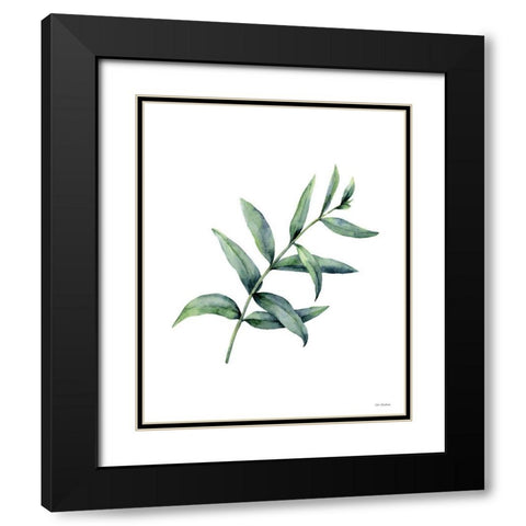 Eucalyptus V Black Modern Wood Framed Art Print with Double Matting by Seven Trees Design