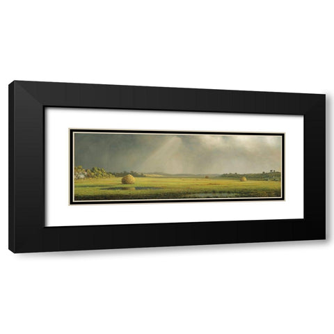 Sun and Rain   Black Modern Wood Framed Art Print with Double Matting by Seven Trees Design