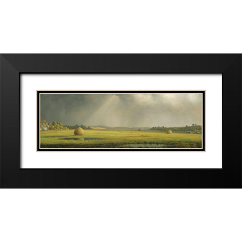 Sun and Rain   Black Modern Wood Framed Art Print with Double Matting by Seven Trees Design