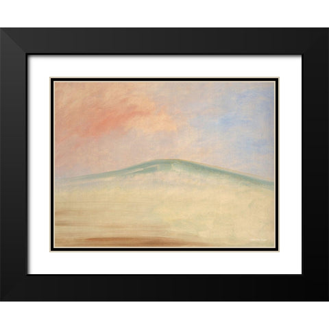 Mountain in the Sky Black Modern Wood Framed Art Print with Double Matting by Seven Trees Design
