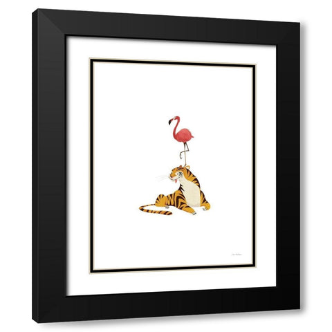 Mediterranean Lemon Black Modern Wood Framed Art Print with Double Matting by Seven Trees  Design