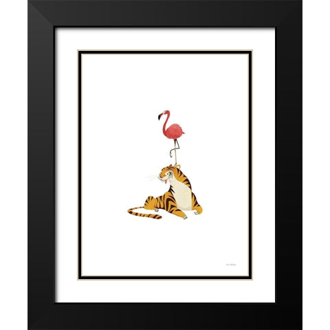 Mediterranean Lemon Black Modern Wood Framed Art Print with Double Matting by Seven Trees  Design