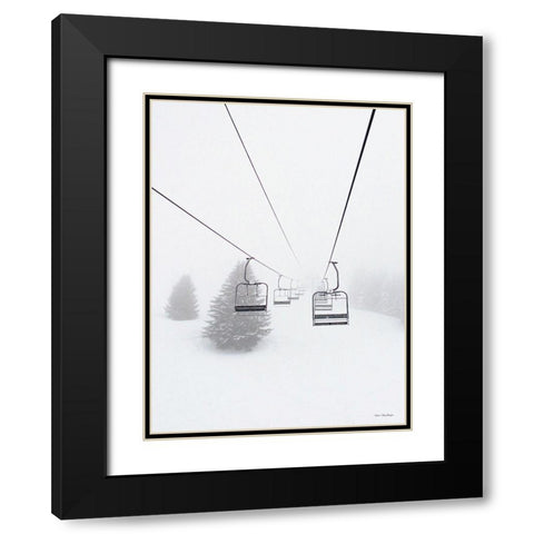 The Sky Slope    Black Modern Wood Framed Art Print with Double Matting by Seven Trees Design