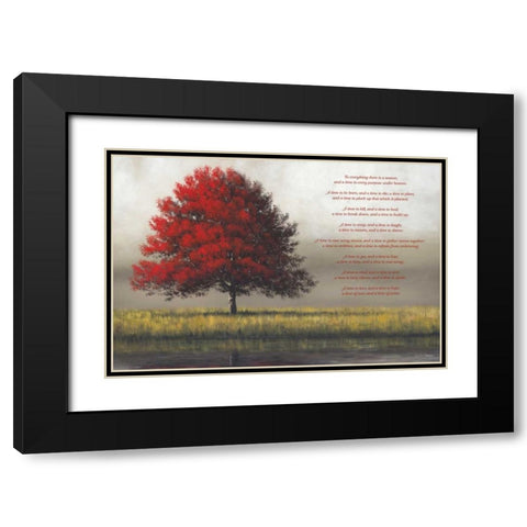Time for Everything Black Modern Wood Framed Art Print with Double Matting by Gagnon,Tim