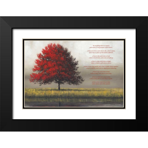 Time for Everything Black Modern Wood Framed Art Print with Double Matting by Gagnon,Tim