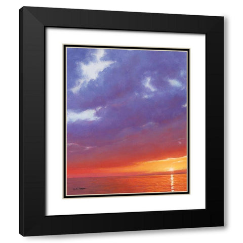 Certain Glow Black Modern Wood Framed Art Print with Double Matting by Gagnon, Tim