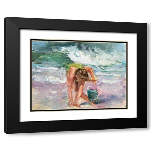 Something Shiny Black Modern Wood Framed Art Print with Double Matting by Owen-Cullimore, Tracey