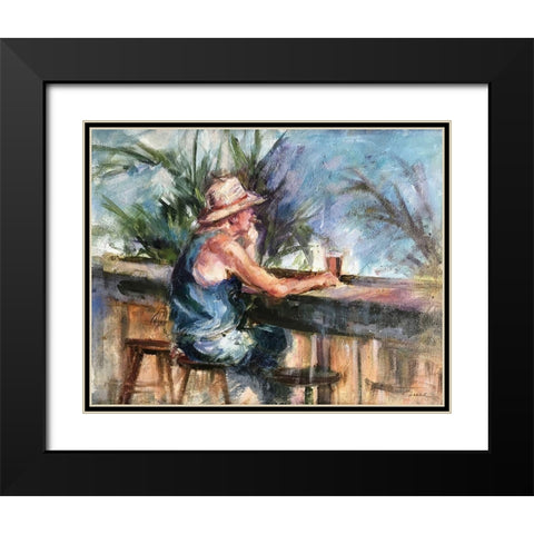 Itâ€™s 5:00 Somewhere Black Modern Wood Framed Art Print with Double Matting by Owen-Cullimore, Tracy