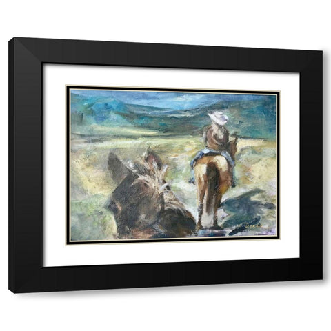 Into the Hills Black Modern Wood Framed Art Print with Double Matting by Owen-Cullimore, Tracy