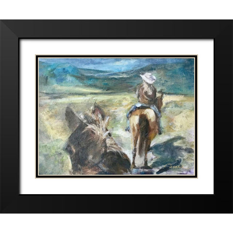 Into the Hills Black Modern Wood Framed Art Print with Double Matting by Owen-Cullimore, Tracy
