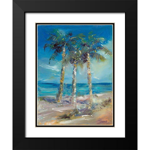 Threes Company   Black Modern Wood Framed Art Print with Double Matting by Owen-Cullimore, Tracy