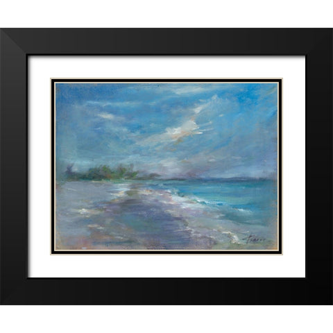Serenity Black Modern Wood Framed Art Print with Double Matting by Owen-Cullimore, Tracy