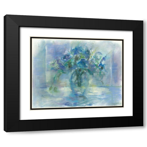 Susies Blue Black Modern Wood Framed Art Print with Double Matting by Owen-Cullimore, Tracy