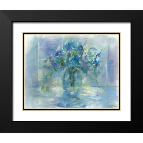 Susies Blue Black Modern Wood Framed Art Print with Double Matting by Owen-Cullimore, Tracy