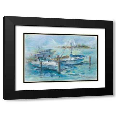 Dockside Black Modern Wood Framed Art Print with Double Matting by Owen-Cullimore, Tracy