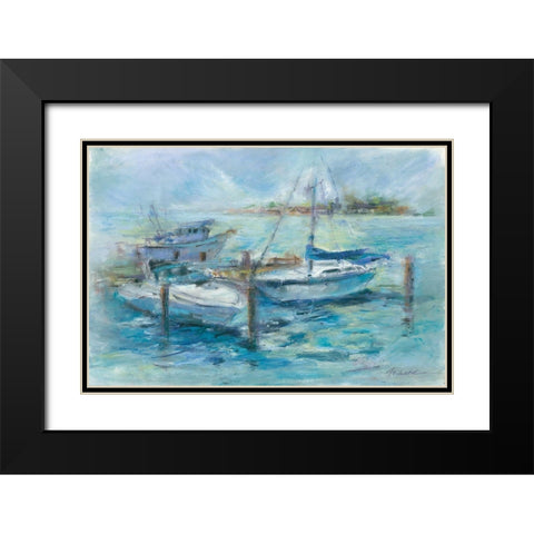Dockside Black Modern Wood Framed Art Print with Double Matting by Owen-Cullimore, Tracy