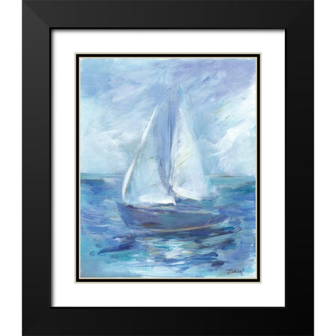Summer Sails Black Modern Wood Framed Art Print with Double Matting by Owen-Cullimore, Tracy