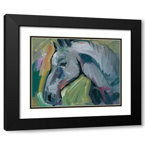 The Champion Black Modern Wood Framed Art Print with Double Matting by Trujillo, Jose