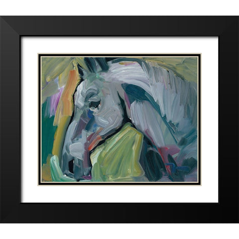 The Champion Black Modern Wood Framed Art Print with Double Matting by Trujillo, Jose