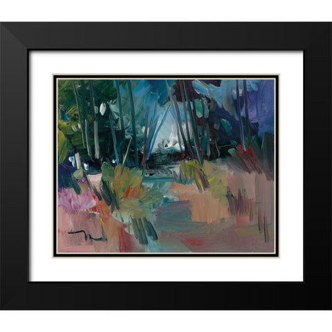 A New Day Black Modern Wood Framed Art Print with Double Matting by Trujillo, Jose