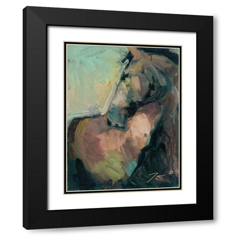 Majestic Black Modern Wood Framed Art Print with Double Matting by Trujillo, Jose