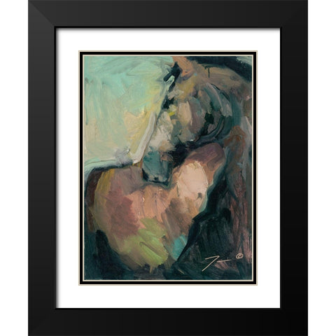 Majestic Black Modern Wood Framed Art Print with Double Matting by Trujillo, Jose