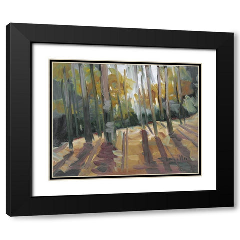 Backlit Woods   Black Modern Wood Framed Art Print with Double Matting by Trujillo, Jose