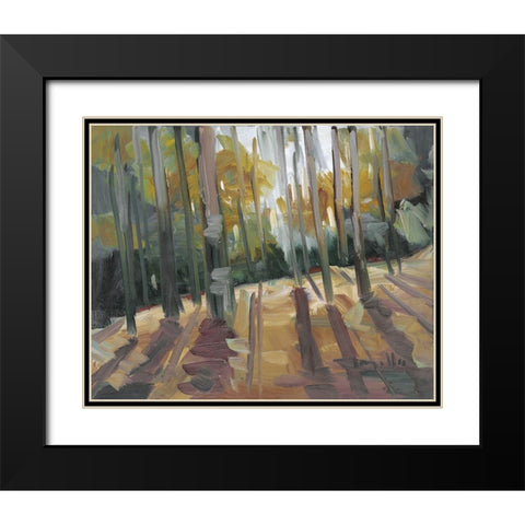 Backlit Woods   Black Modern Wood Framed Art Print with Double Matting by Trujillo, Jose