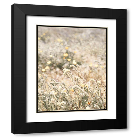 Sweet Vintage Field Black Modern Wood Framed Art Print with Double Matting by Yass Naffas Designs