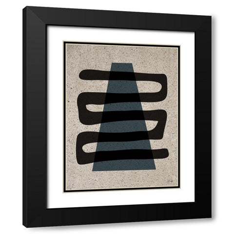 Traceable Black Modern Wood Framed Art Print with Double Matting by Yass Naffas Designs