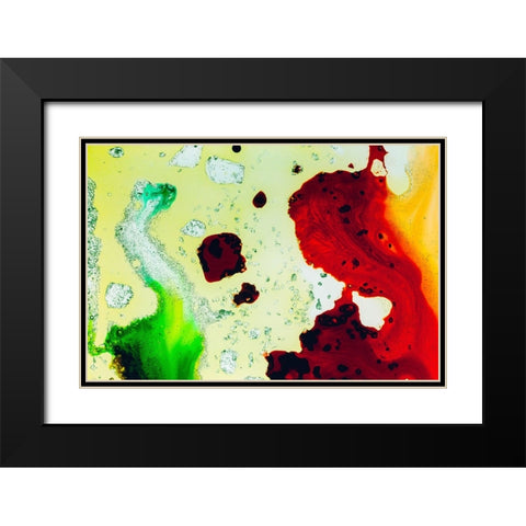 Color abstract Black Modern Wood Framed Art Print with Double Matting by Muench, Zandria