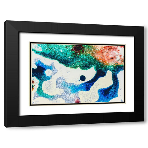 Color abstract Black Modern Wood Framed Art Print with Double Matting by Muench, Zandria