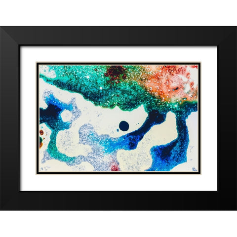 Color abstract Black Modern Wood Framed Art Print with Double Matting by Muench, Zandria
