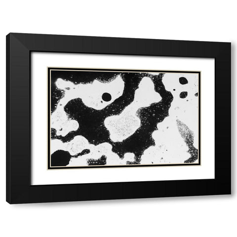Color abstract Black Modern Wood Framed Art Print with Double Matting by Muench, Zandria