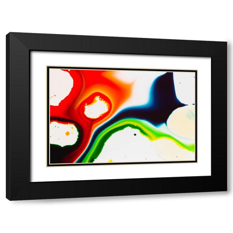 Color abstract Black Modern Wood Framed Art Print with Double Matting by Muench, Zandria