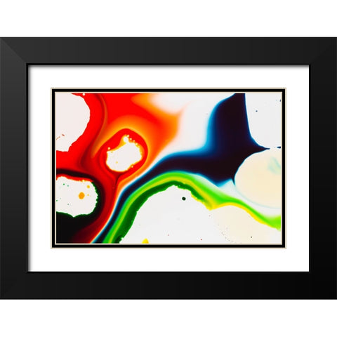 Color abstract Black Modern Wood Framed Art Print with Double Matting by Muench, Zandria
