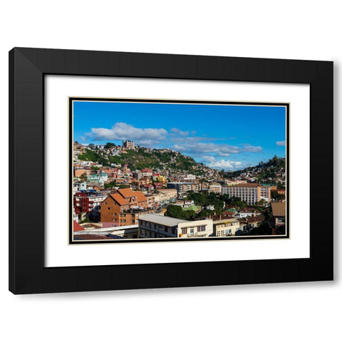 Madagascar-Antananarivo View of the city Black Modern Wood Framed Art Print with Double Matting by Hogstrom, Inger