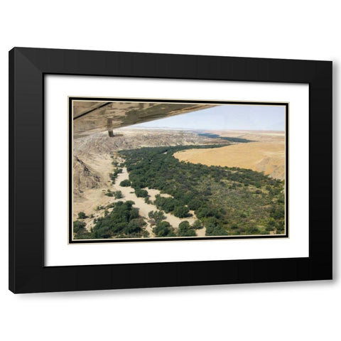 Namibia, Namib Desert The Kuisib Riverbed Black Modern Wood Framed Art Print with Double Matting by Kaveney, Wendy