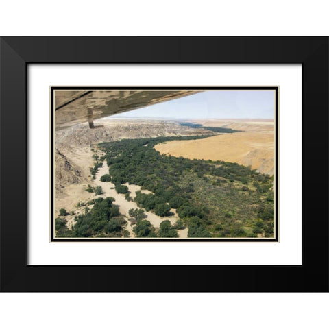 Namibia, Namib Desert The Kuisib Riverbed Black Modern Wood Framed Art Print with Double Matting by Kaveney, Wendy