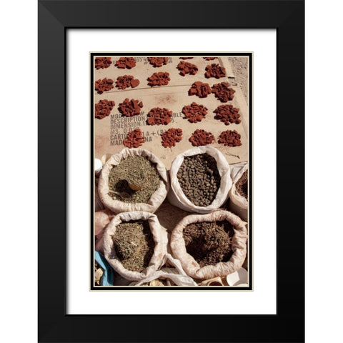 Namibia, Opuwo Fragrant herbs and ochre Black Modern Wood Framed Art Print with Double Matting by Kaveney, Wendy