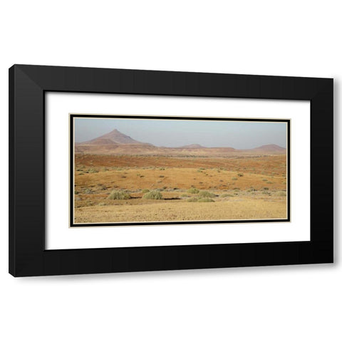 Namibia, Namib Desert, Desert landscape Black Modern Wood Framed Art Print with Double Matting by Kaveney, Wendy