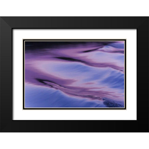 Namibia, Caprivi Strip Abstract of light pattern Black Modern Wood Framed Art Print with Double Matting by Kaveney, Wendy