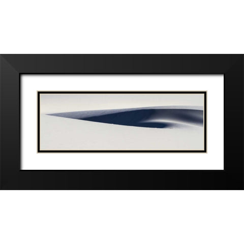 South Africa Sculpted white sand dunes Black Modern Wood Framed Art Print with Double Matting by Young, Bill
