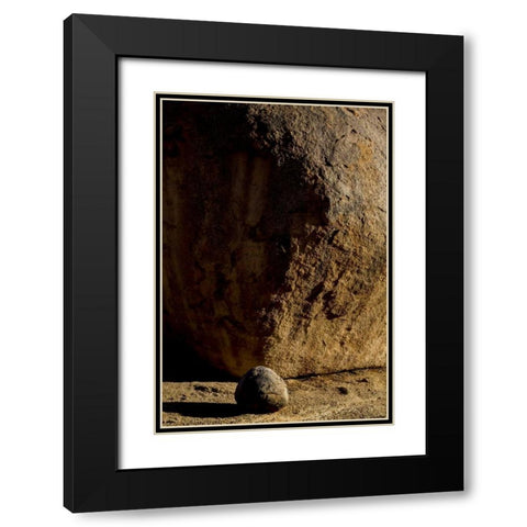 South Richtersveld NP Large and small boulder Black Modern Wood Framed Art Print with Double Matting by Young, Bill