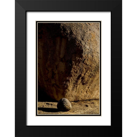 South Richtersveld NP Large and small boulder Black Modern Wood Framed Art Print with Double Matting by Young, Bill