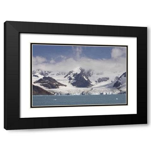 Antarctica, Royal Bay Weddell Glacier Black Modern Wood Framed Art Print with Double Matting by Grall, Don